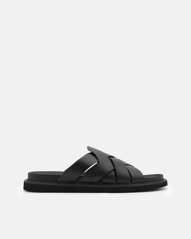 Lukas Slide Sandals - Black