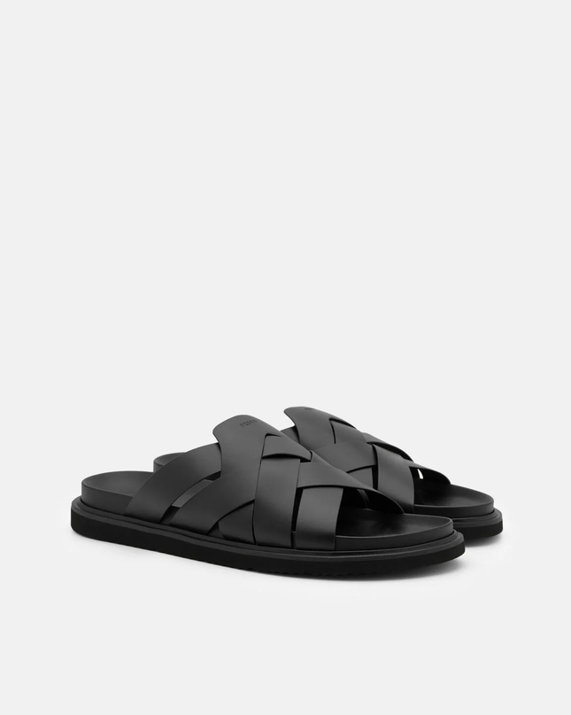 Lukas Slide Sandals - Black