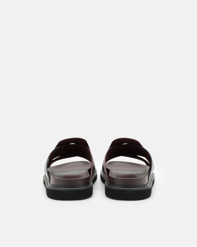 Lukas Slide Sandals - Dark Brown