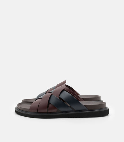 Lukas Slide Sandals - Dark Brown