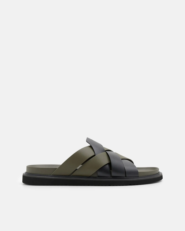 Lukas Slide Sandals - Military Green