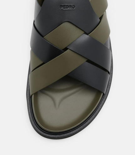 Lukas Slide Sandals - Military Green