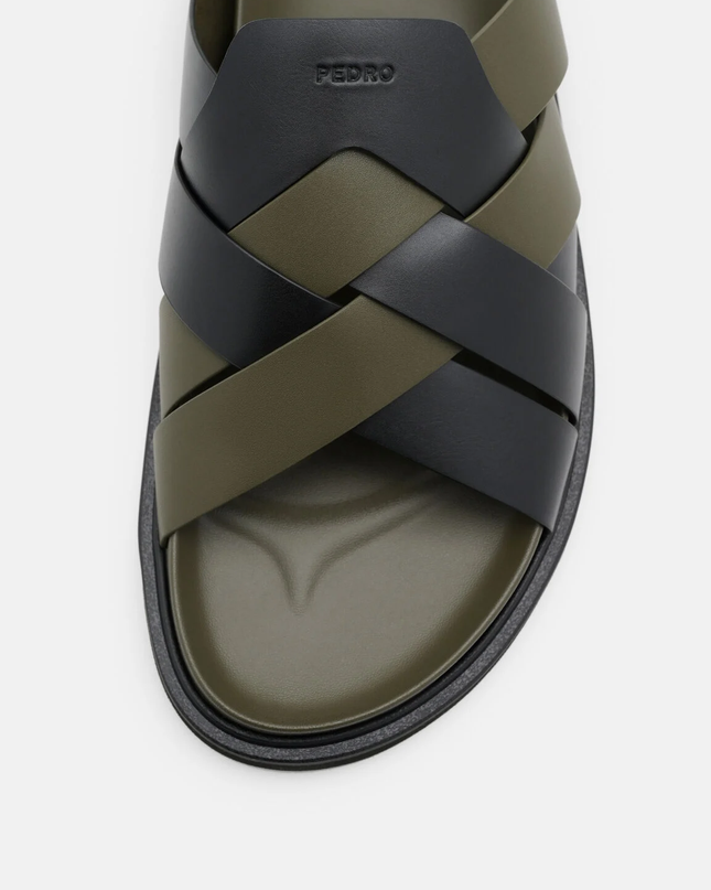 Lukas Slide Sandals - Military Green