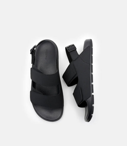Jonah Backstrap Sandals - Black
