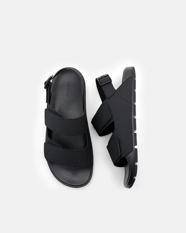 Jonah Backstrap Sandals - Black