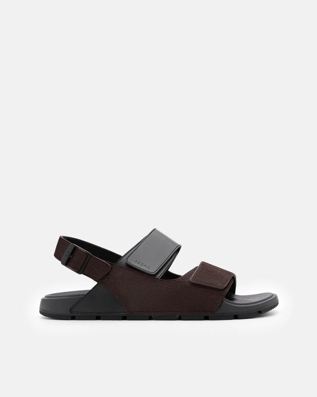 Jonah Backstrap Sandals - Dark Brown Pony