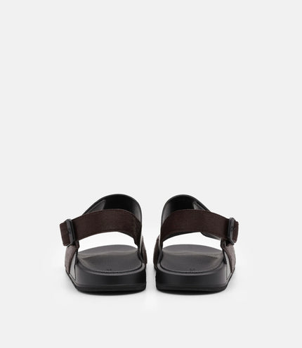 Jonah Backstrap Sandals - Dark Brown Pony