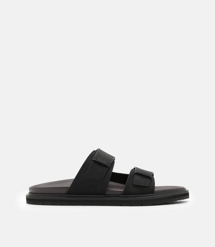 Band Slides Sandals - Black