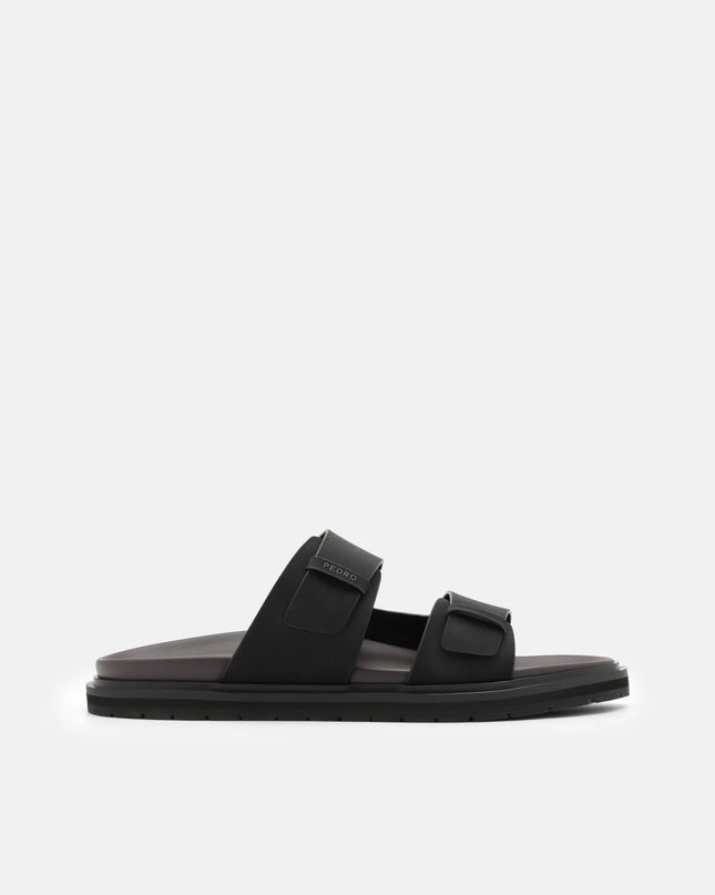 Band Slides Sandals - Black