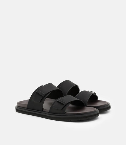Band Slides Sandals - Black