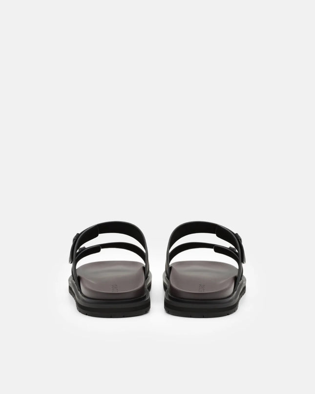 Band Slides Sandals - Black