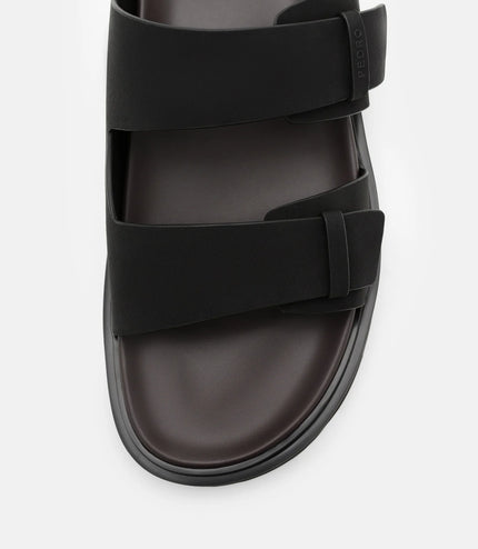 Band Slides Sandals - Black