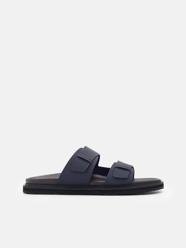 Band Slide Sandals - Navy
