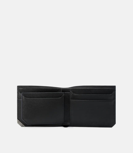 Leather Bi-Fold Wallet with Insert - Navy