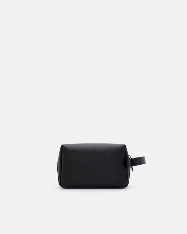 Embossed Leather Pouch - Black