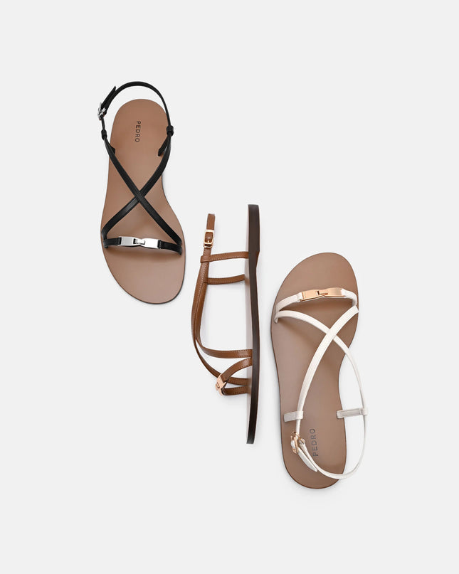Hitch Ankle Strap Sandals - Black