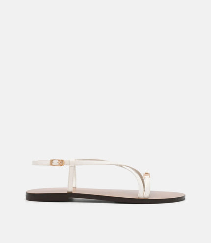 Hitch Ankle Strap Sandals - Chalk