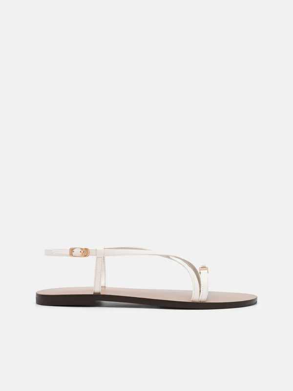 Hitch Ankle Strap Sandals - Chalk