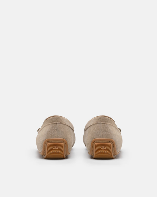 Leather Icon Driving Shoes - Taupe