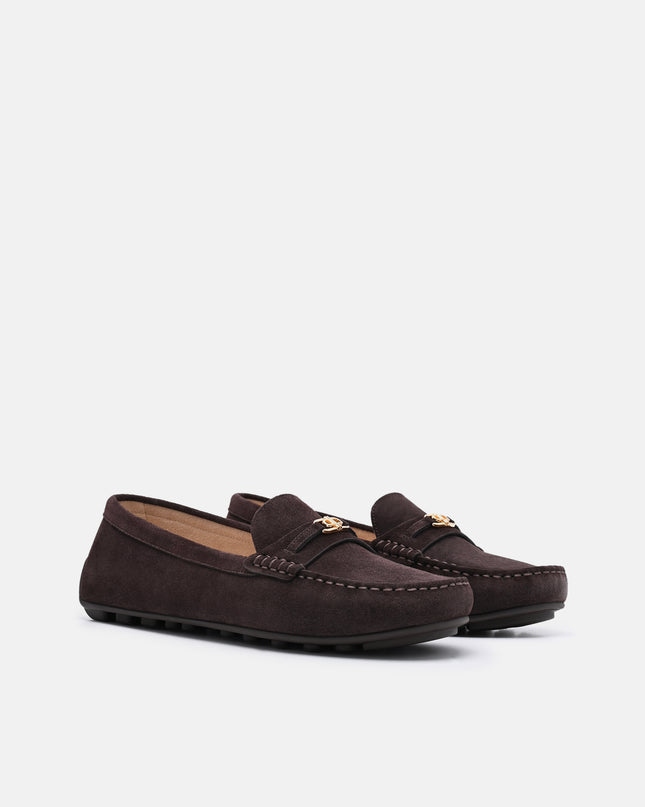 Leather Icon Driving Shoes - Dark Brown