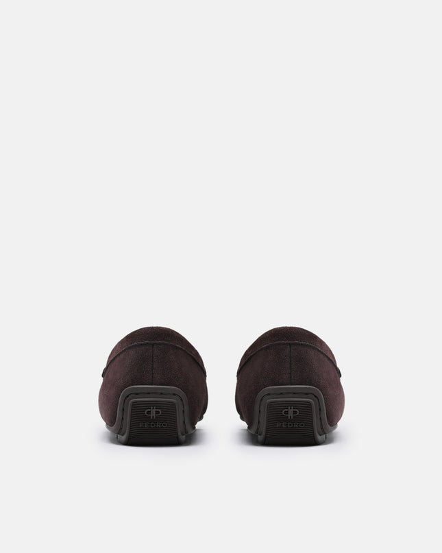 Leather Icon Driving Shoes - Dark Brown