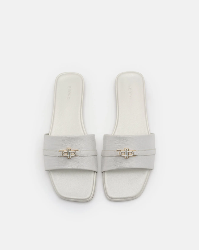 Leather Sandals - Silver