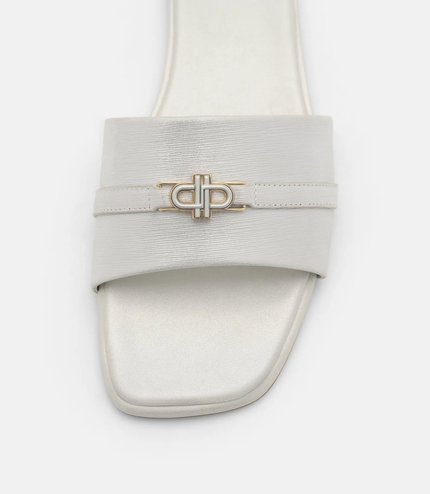 Leather Sandals - Silver