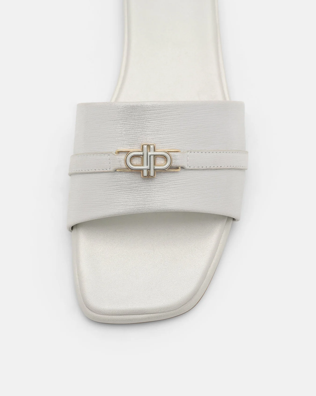 Leather Sandals - Silver