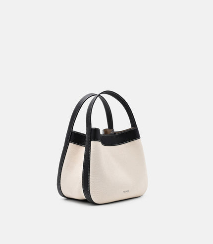 Dana Canvas Bucket Bag - Black Canvas