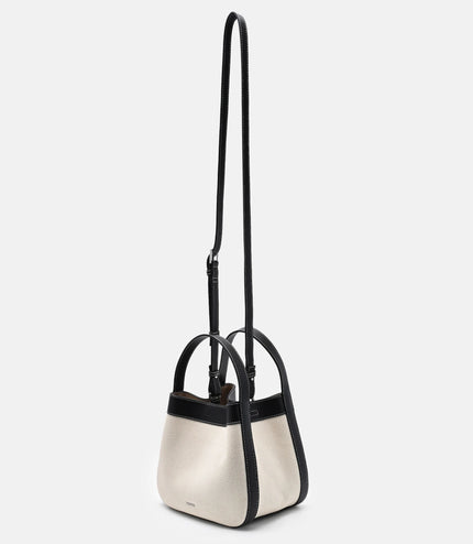 Dana Canvas Bucket Bag - Black Canvas
