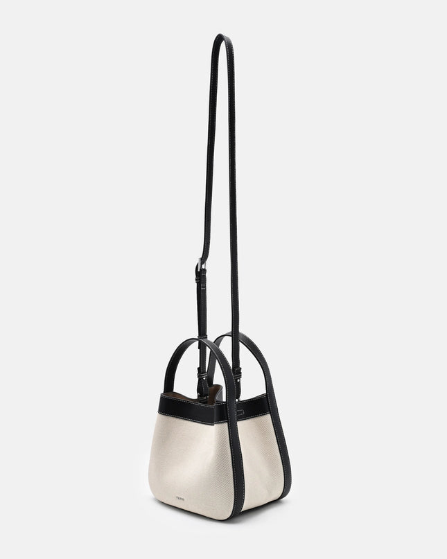 Dana Canvas Bucket Bag - Black Canvas