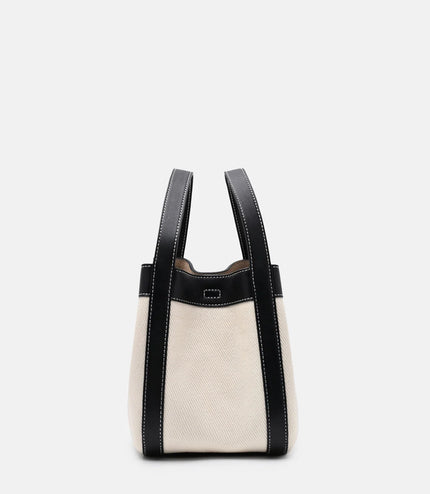 Dana Canvas Bucket Bag - Black Canvas