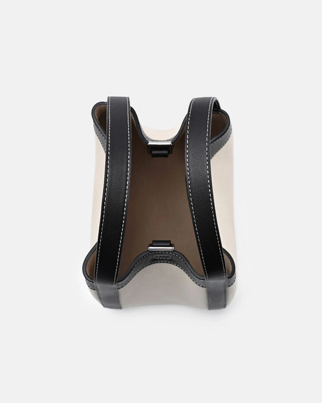 Dana Canvas Bucket Bag - Black Canvas