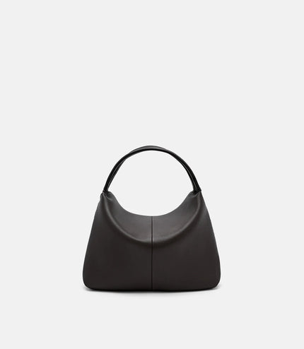 Leather Hobo Bag - Dark Brown