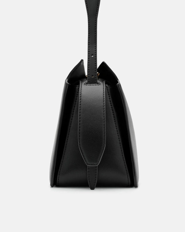 Geometric Shoulder Bag - Black