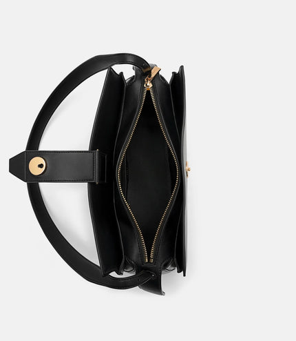 Geometric Shoulder Bag - Black