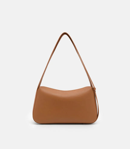 Leather Shoulder Bag - Cognac