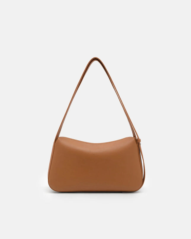 Leather Shoulder Bag - Cognac