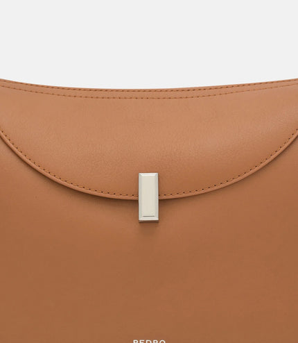 Leather Shoulder Bag - Cognac