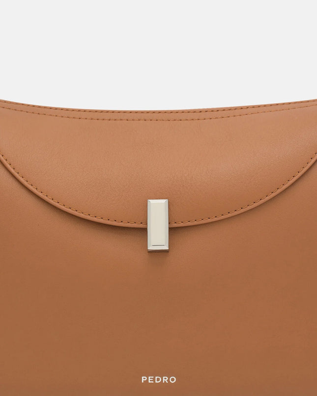 Leather Shoulder Bag - Cognac