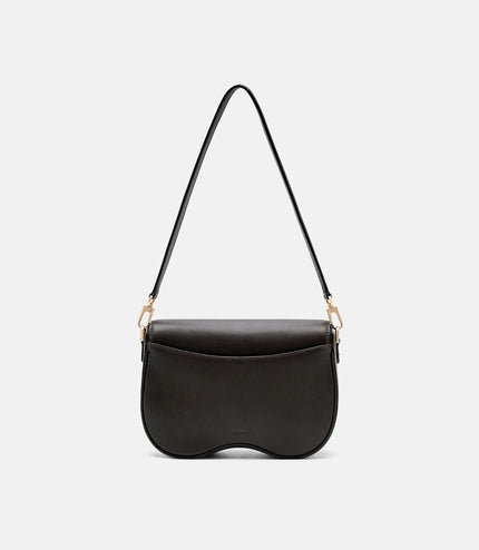 Mount Calf Hair Shoulder Bag - Dark Brown Pony