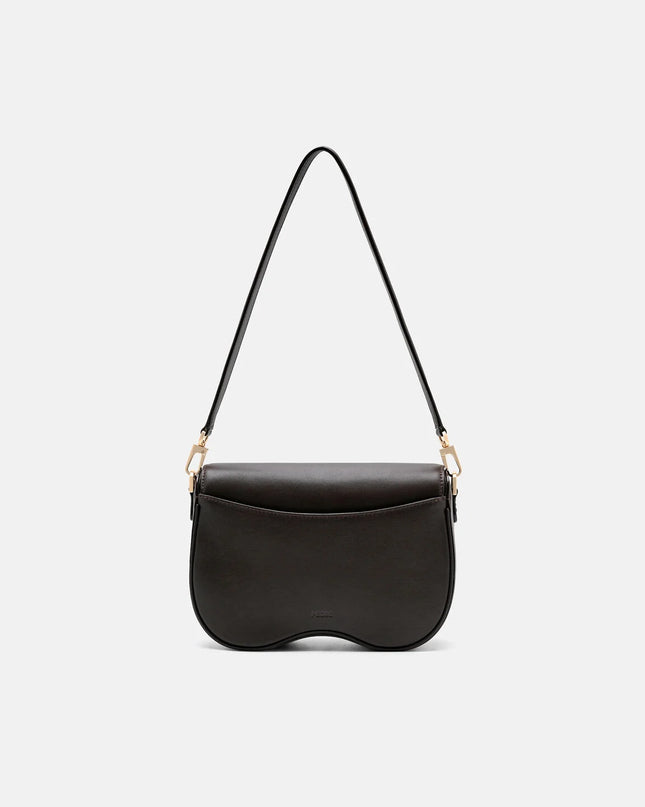 Mount Calf Hair Shoulder Bag - Dark Brown Pony