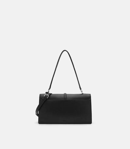 Hitch Flap Shoulder Bag - Black