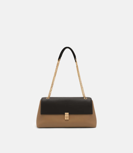 Leather Foldover Bag - Multi
