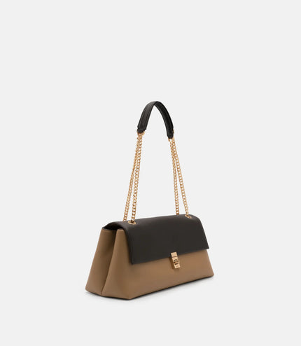 Leather Foldover Bag - Multi