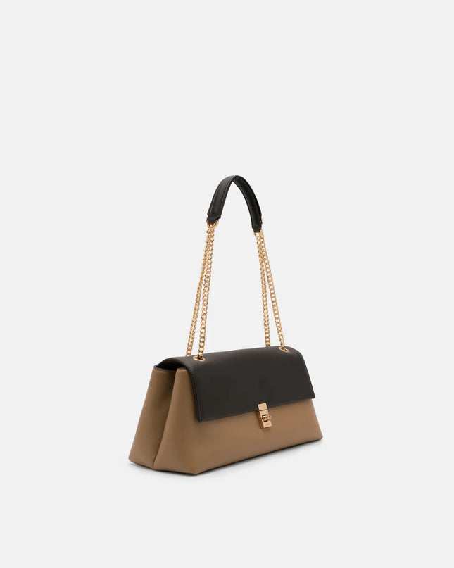 Leather Foldover Bag - Multi