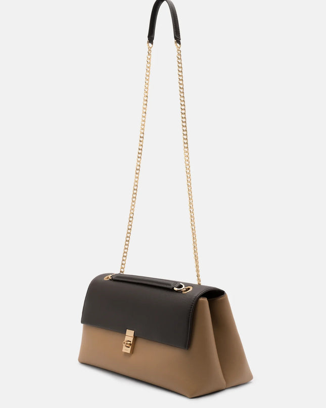 Leather Foldover Bag - Multi