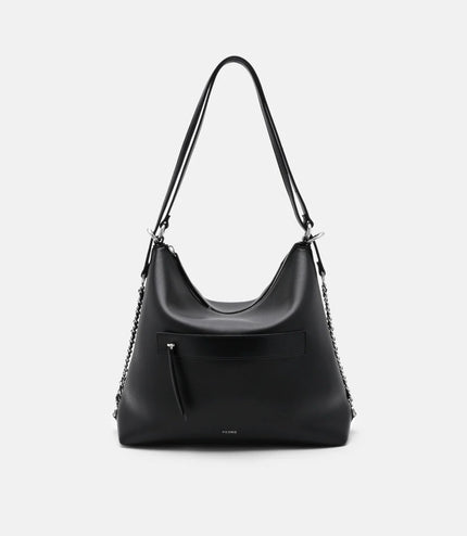 Slouchy Two-Way Carry Backpack - Black
