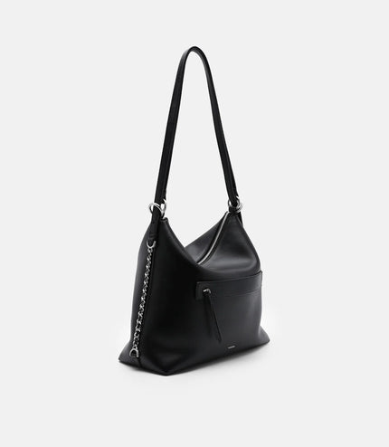 Slouchy Two-Way Carry Backpack - Black