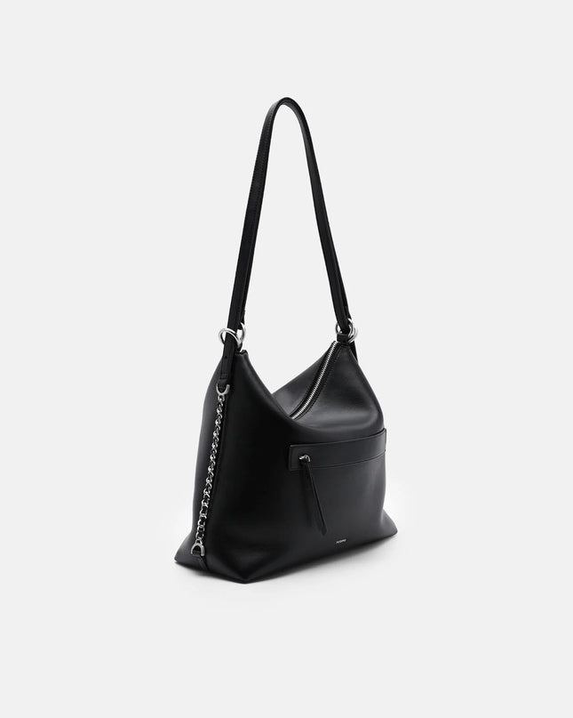 Slouchy Two-Way Carry Backpack - Black